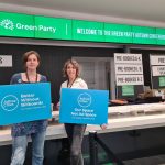 Nicola and Chloe at the Green Party Conference